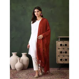 Sangria Women Ethnic Motifs Woven Design Shawl-picture-13