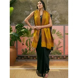 Sangria Women Ethnic Motifs Woven Design Shawl-picture-32