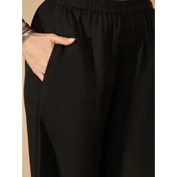 Sangria Women Geometric Printed Pure Cotton A-Line Kurta & Trousers image 4