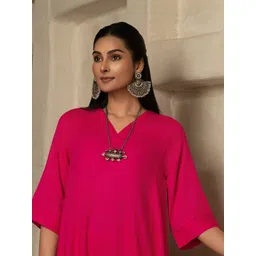 Sangria Women Regular Kurta with Trousers-picture-38