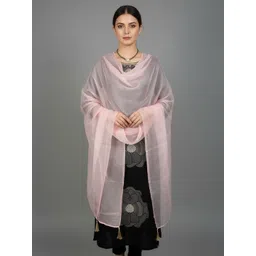 Sangria Women Solid Tasseled Border Ethnic Dupatta-picture-15