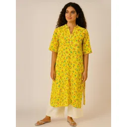 Sangria Women Yellow Kurta Sets-picture-11