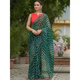SANISA Bandhani Pure Georgette Saree-picture-35