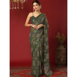 SANISA Bandhani Pure Georgette Saree-picture-28