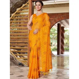 SANISA Ethnic Motifs Poly Chiffon Saree-picture-13
