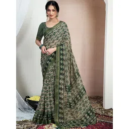 SANISA Ethnic Motifs Poly Chiffon Saree-picture-23