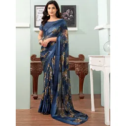 SANISA Floral Poly Georgette Designer Saree-picture-10