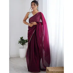 SANISA Woven Design Poly Chiffon Handloom Saree-picture-40