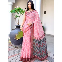 SANISA Zari Linen Blend Handloom Saree-picture-39