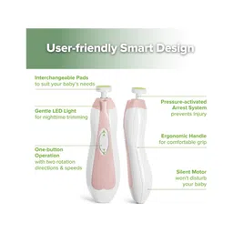 Sanjary Baby Safe Electric Nail Clippers Manicure Kit Manicure Kit for Newborn Color Design May Vary image 2