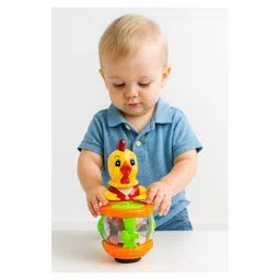 Sanjary Dancing Chicken Drummer with Light and Music bump and go toy for kids color design may vary-image-8