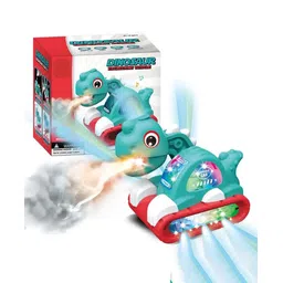 Sanjary Engineering Dinosaur Smoke Spray Vehicle with Light & Music and Bump & go Action Toy for Kids  Color May Vary-image-15