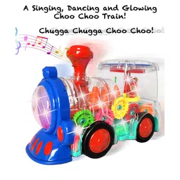 Sanjary Gear Train Transparent Toy Engine With Lights and Moving Gears Musical Bump & Go Toy for Kids Color Design May Vary-image-20