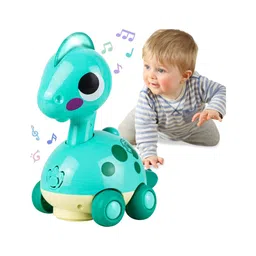 Sanjary Musical Dinosaur Toys for Boys Girls Toddlers, Bump and Go Crawling Dinosaurs with Lights & Sounds color design may vary-image-12