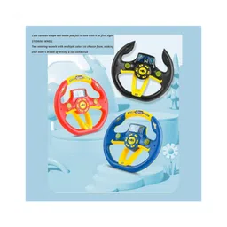 Sanjary Simulated Driving Controller Toy Portable Interactive Steering Wheel with Music & Lights Fun Copilot Toy for Kids color design may vary-picture-24