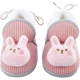 sanjeet fashion hub kids unisex baby boy girl soft anti skid 3D cow face warm bootie (3-9 months)-picture-30