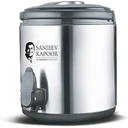 Sanjeev Kapoor by Classic Essentials Stainless Steel Water Jug 10 L | Vacuum Insulated Thermo Flask Jug for Hot & Cold Beverages | Double Wall Steel Water Dispenser | Silver Thermo Jug (10,000ml)-picture-14