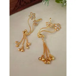 Sanjog Floral Ear Cuff Earrings-picture-43