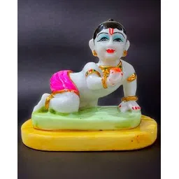 sankalan creations Lord Krishna Washable Idol-picture-25