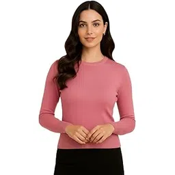 sanmati creation Premium Woollen Stretch Saree Blouse – Elegant Full Sleeve Winter Pullover – Non-Padded Warm Knit Top for Women (Bust 28-36")-picture-12