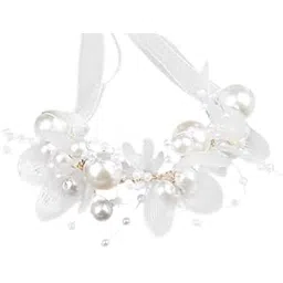 sannidhi Crown for Girls, Tiara for Girls Kids 6+ Years Old, SANNIDHI® Pearl Tiara for Women Bridal, Stylish Flower Crowns for Girls, Gold Princess Tiara for Party Dress Up, Hair Accessories for Women Wedding-picture-35