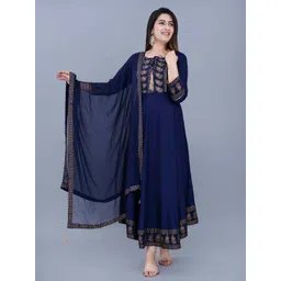 SANREKHA COLLECTION Women Ethnic Motifs Yoke Design Festive Anarkali Kurta-picture-26