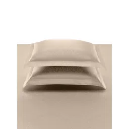 SANSAAR A DDECOR BRAND LIVE CONSCIOUSLY Beige Ethnic Motifs Cotton Double King Bedding Set-picture-29