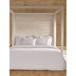 SANSAAR A DDECOR BRAND LIVE CONSCIOUSLY Beige Geometric Cotton Bedding Set-picture-28