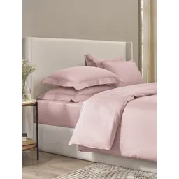 SANSAAR A DDECOR BRAND LIVE CONSCIOUSLY Pink 3 Piece Double King Superfine Bedding Set-picture-15