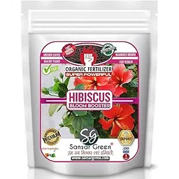 Sansar Green ® Hibiscus Bloom Booster, Essential Super Powerful Organic Fertilizer for Hibiscus Plants with ++ Flower Booster and Active Micro Organism (400 gm)-image-1