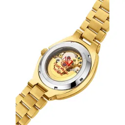 SANSIMAYO Rida Men Dial & Stainless Steel Straps Analogue Watch SM-M-210-G-G-G image 3