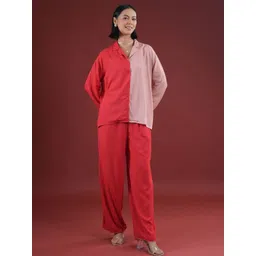 SANSKRUTIHOMES Colourblocked Shirt With Trouser Co-Ords-picture-21