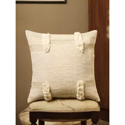 SANSKRUTIHOMES Cream Square Cushion Covers-picture-40