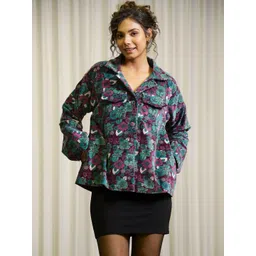 SANSKRUTIHOMES Floral Printed Lightweight Tailored Jacket-picture-38