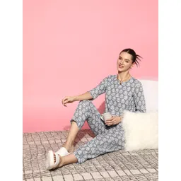 sanskrutihomes Women Cotton Co-ord set-picture-30