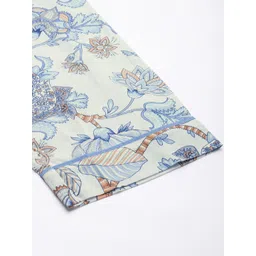 SANSKRUTIHOMES Women Grey & Blue Printed Cotton Night suit image 2