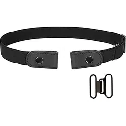 sansths Buckle-Free Elastic Women Black Belt For Jeans Without Buckle, Comfortable Invisible Belt No Bulge No Hassle-picture-44