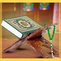 santarms Wooden Holy Quran Sharif Book Reading Holder Rihal Stand Foldable | Handmade Quraan Stand Folding Rehal Best Kuran Shelf Rahel Items for Bride Size : 12 Inch-picture-12