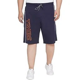 santonio Plus Size Men's Regular Fit Cotton Solid Casual Loungewear Shorts-picture-33