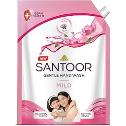 Santoor Mild Gentle Hand Wash 1350ml with Goodness of Lotus & Tulsi| Rich Lathering Formula with Anti-Bacterial Properties| Soft on Hands| Soothes & Hydrates Skin-picture-11