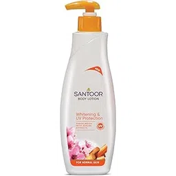Santoor Perfumed Body Lotion with Sandalwood & Sakura Extracts for Skin Whitening & UV Protection| Deep Moisturization & Sunburn Reduction| Non-Greasy Lotion For Normal Skin| 400ml-picture-26