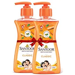 santoor sandalwood tulsi classic hand wash 200 ml pack of 2 pc Hand Wash-picture-24