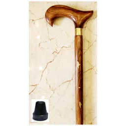 sanvi creation mart Premium quality pakka sheesem walking stick size 36 inches with base rubber Walking Stick-picture-13