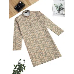 Sanwara Boys Brown Cotton Printed Kurta-picture-29