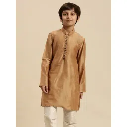 Sanwara Kids Antique Gold Regular Fit Kurta-picture-12