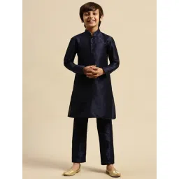 Sanwara Kids Blue Regular Fit Kurta Set-picture-14