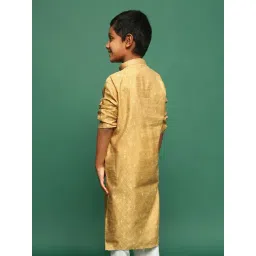 Sanwara Kids Gold Embroidered Kurta image 2
