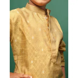 Sanwara Kids Gold Embroidered Kurta image 5