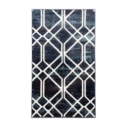 Sapana Carpet-Mats Blue & White Geometric No Shredding Carpet-picture-33