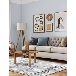 Sapana Carpet-Mats Grey Abstract Anti-Skid Carpet-picture-41